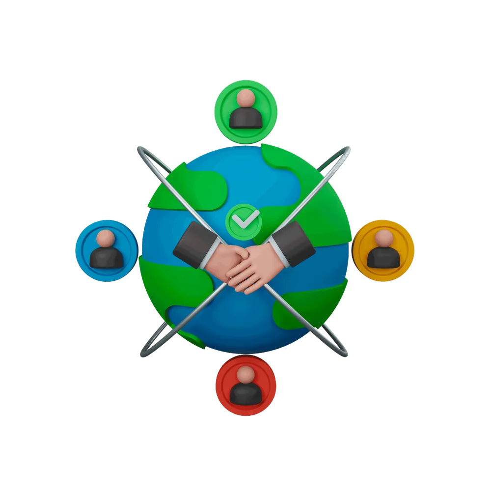 International collaboration illustration